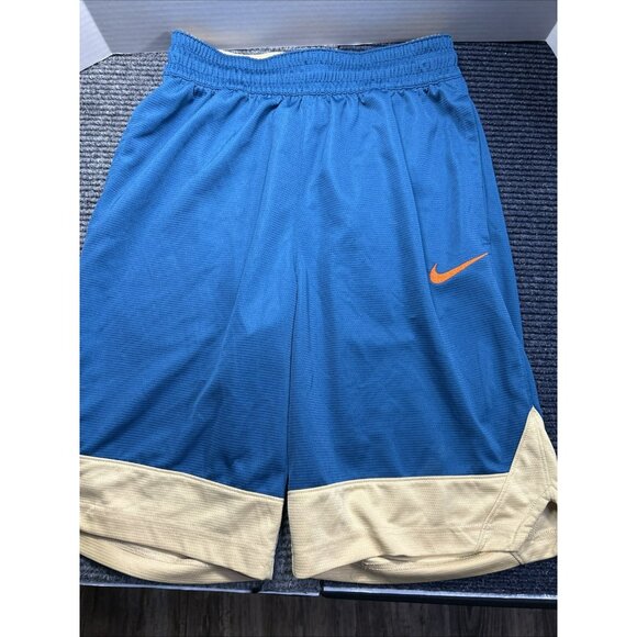Nike Other - Nike Dri-Fit Men’s Basketball Athletic Shorts Teal Gold And Orange Men’s Small S